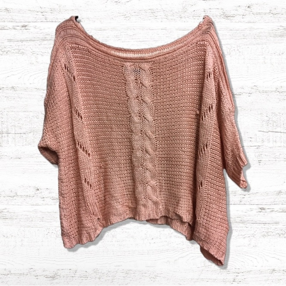 Miracle City pink knit sweater